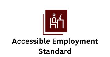 Accessible Employment icon of a group of people.