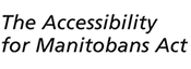 The Accessibility for Manitobans Act logo